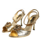 Gold Devotion Embellished Keira Sandals Shoes