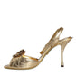 Gold Devotion Embellished Keira Sandals Shoes