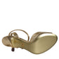Gold Devotion Embellished Keira Sandals Shoes