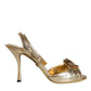 Gold Devotion Embellished Keira Sandals Shoes