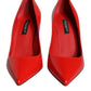 Red Patent Leather Bellucci Heel Pumps Shoes