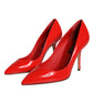 Red Patent Leather Bellucci Heel Pumps Shoes
