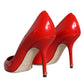 Red Patent Leather Bellucci Heel Pumps Shoes