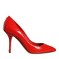 Red Patent Leather Bellucci Heel Pumps Shoes
