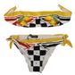 Multicolor Carretto Lemon 2 Pc Swimwear Bikini Top Bottom