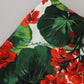 Multicolor Geranium Girdle Beachwear Bikini Bottom
