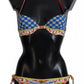 Multicolor Carretto Bikini Top Bottom Beachwear Swimwear