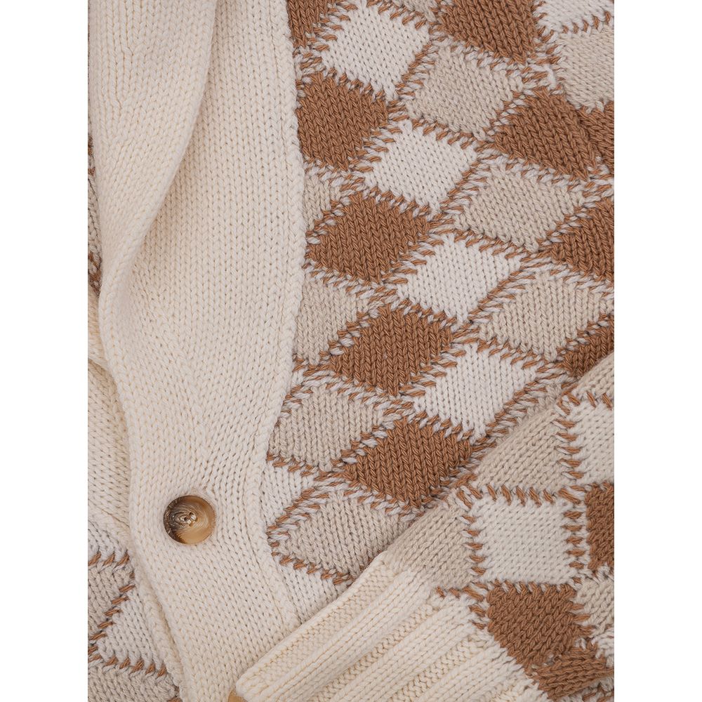 Bicolor Wool Cardigan