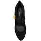 Black Leather Di Capra Pump