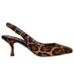 Brown Leather Di Calfskin Pump