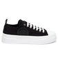 Black Cotton Sneaker
