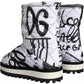 White Polyester Boot