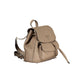 Beige Polyethylene Backpack