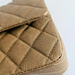Dark Gold Caviar Medium Classic Double Flap Shoulder Bag