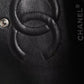 Black Caviar Medium Classic Double Flap Quilted Shoulder Bag