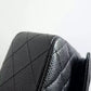 Black Caviar Medium Classic Double Flap Quilted Shoulder Bag