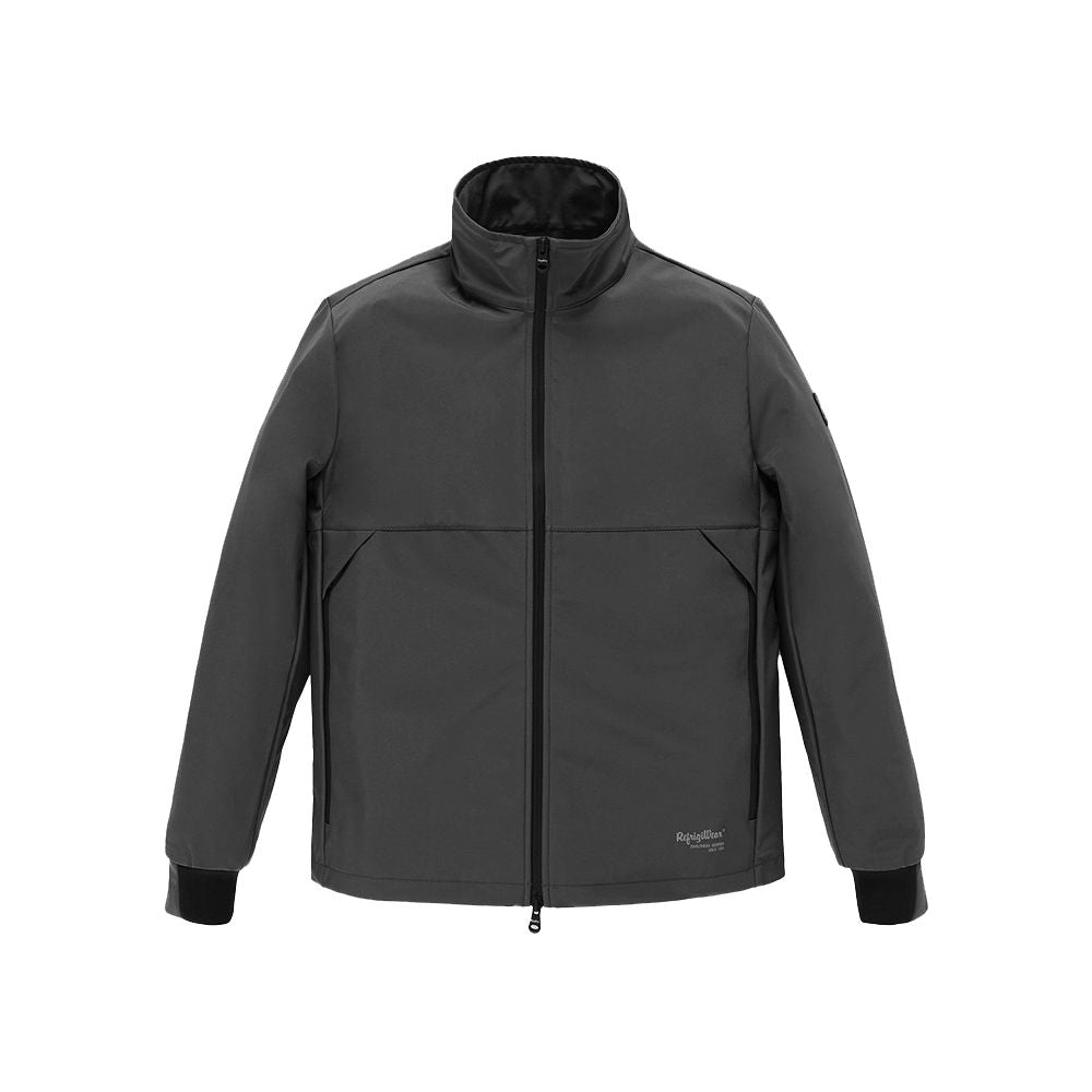 Gray Nylon Men's Bomber Jacket