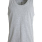 Gray Cotton Stretch Sleeveless Tank Top T-shirt