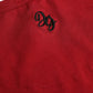 Red Logo Embroidery Cotton Crew Neck T-shirt
