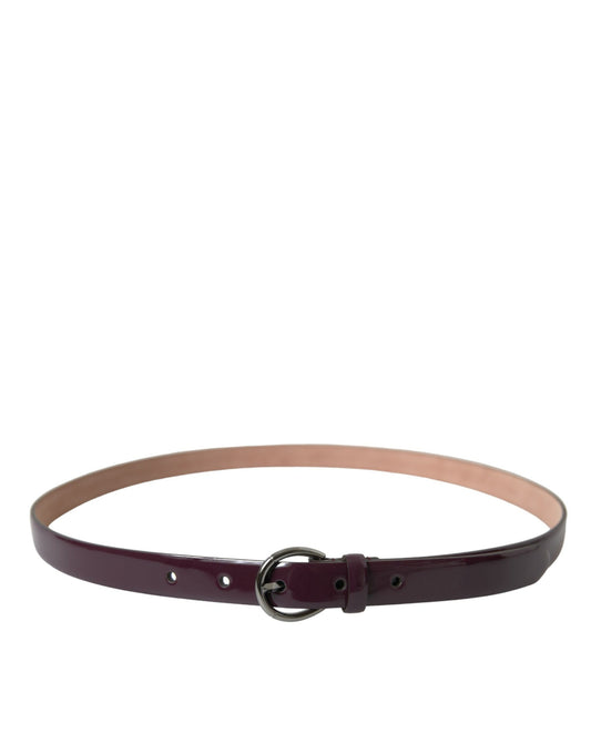 Elegant Maroon Leather Waist Belt