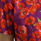 Multicolor Floral Cotton A-line Knee Length Dress