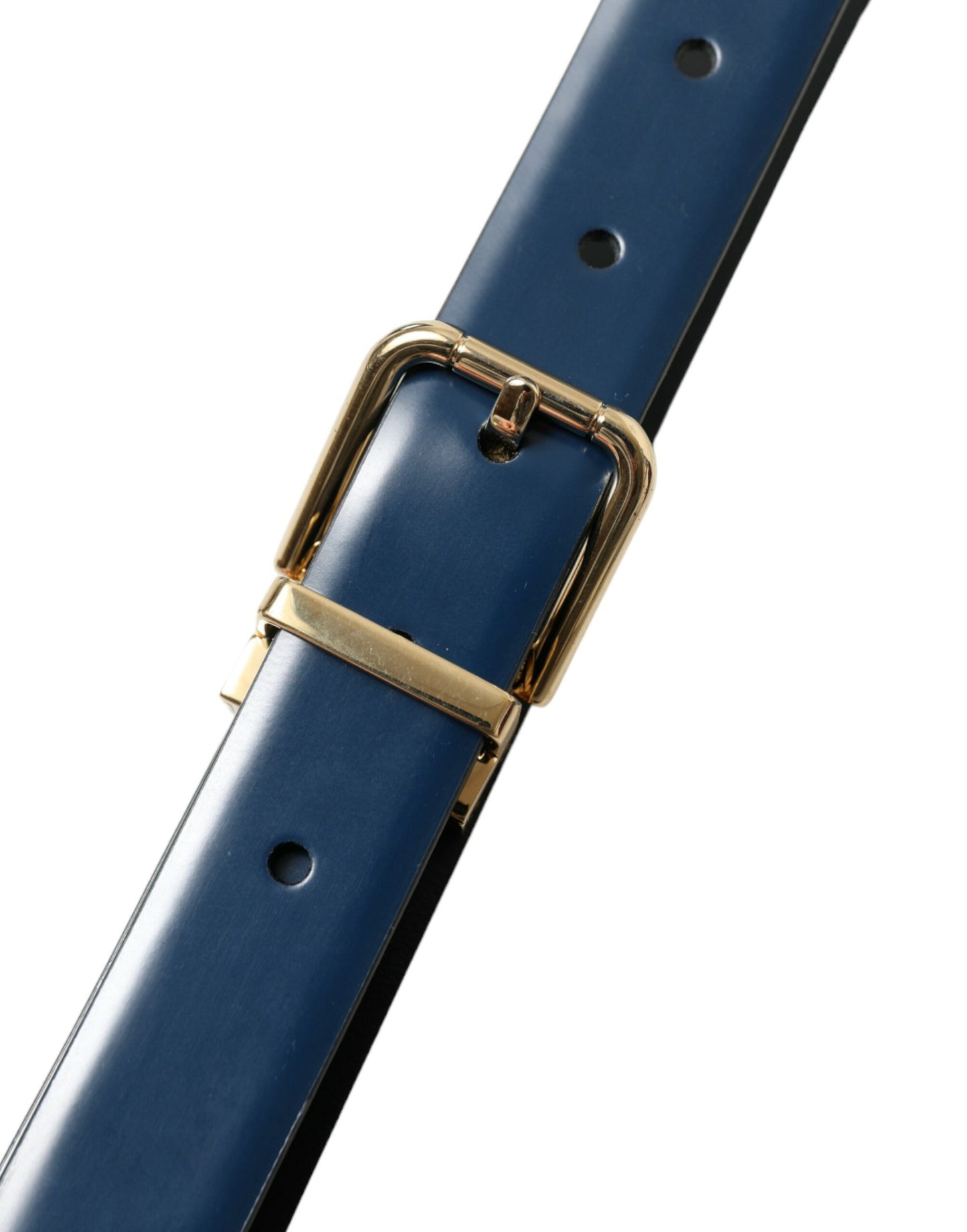 Elegant Blue Calf Leather Belt