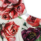 Floral Silk Blend Bustier Crop Top