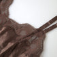 Silk Blend Camisole Top in Brown