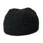 Black Cashmere Knitted Beanie Bonnet Hat Men