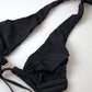 Elegant Black Two-Piece Bikini Swimsuit