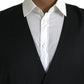 Black Silk Waistcoat Dress Formal Vest