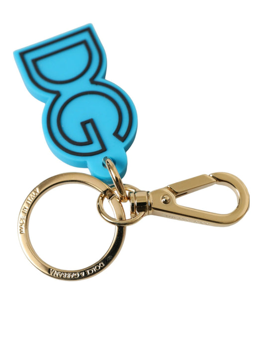 Elegant Blue Gold Keychain Accessory