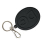 Chic Black and Silver Logo Keychain
