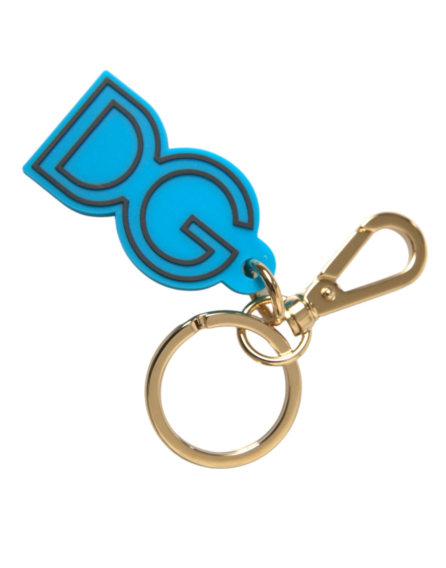 Elegant Blue & Gold Keychain Accessory