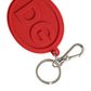 Elegant Red Trifold Key Holder Case