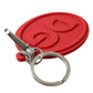 Elegant Red Trifold Key Holder Case