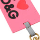 Chic Trifold Gold & Pink Key Holder Case
