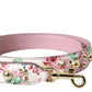 Pink Floral Handbag Accessory Shoulder Strap