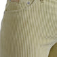 Yellow Corduroy Logo Plaque Skinny Denim Jeans