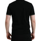 Black Logo Collared Short Sleeves Polo T-shirt