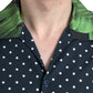 Black Polka Dot Short Sleeve Casual Shirt