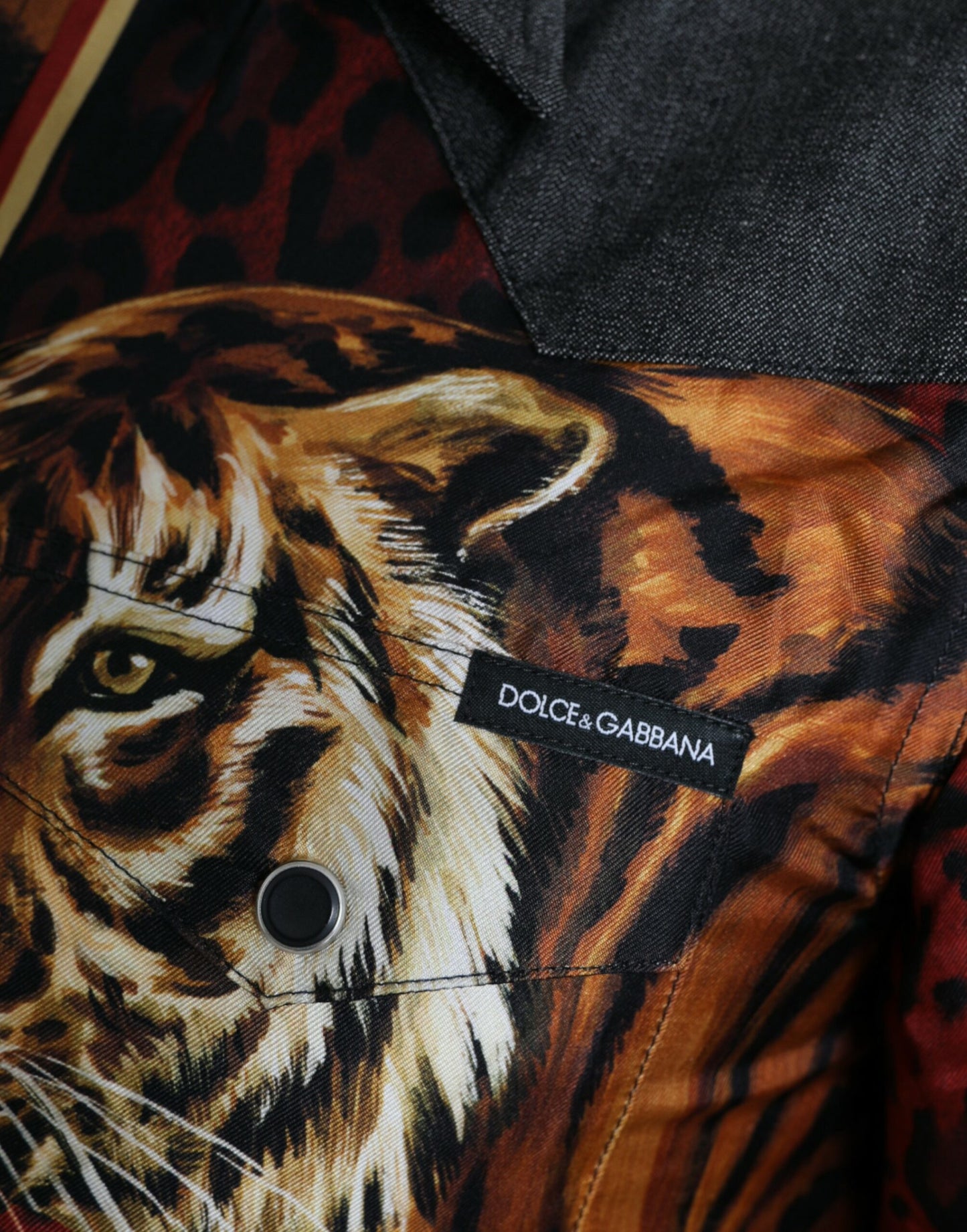 Multicolor Tiger Button Down Casual Shirt