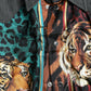 Multicolor Tiger Button Down Casual Shirt