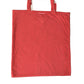Chic Red and White Fabric Tote Bag