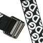 Black Leather Silver Buckle Canvas Belt
