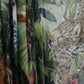 Elegant Jungle Print Maxi Silk Dress