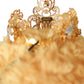 Brown Teddy Bear Gold Crystal Crown Hair Band Diadem