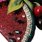 Red Watermelon Cherry Crystal Hairband Statement Diadem