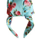 Turquoise Floral Applique Silk Women Headband Diadem