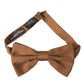 Brown Silk Adjustable Neck Men Bow Tie